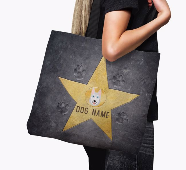 Personalized {dogsName} 'Star of Fame' Canvas Bag